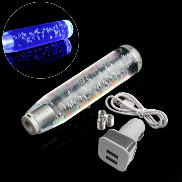 H HILABEE 10cm 15cm 20cm Manual And Automatic Car Gear Shift Knob Acrylic Lighted 10cm Green Red